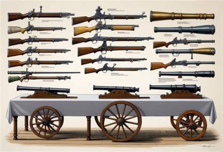 When were guns first invented?